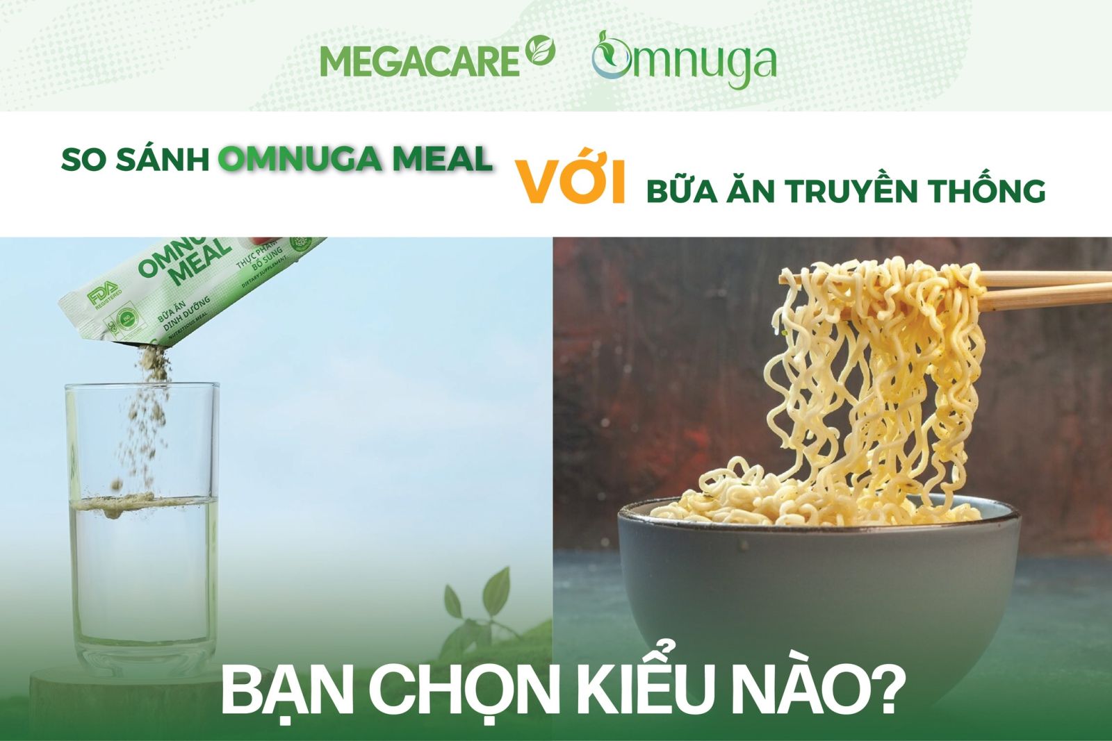 So sánh Omnuga Meal và bữa sáng truyền thống: Lựa chọn nào tối ưu hơn?