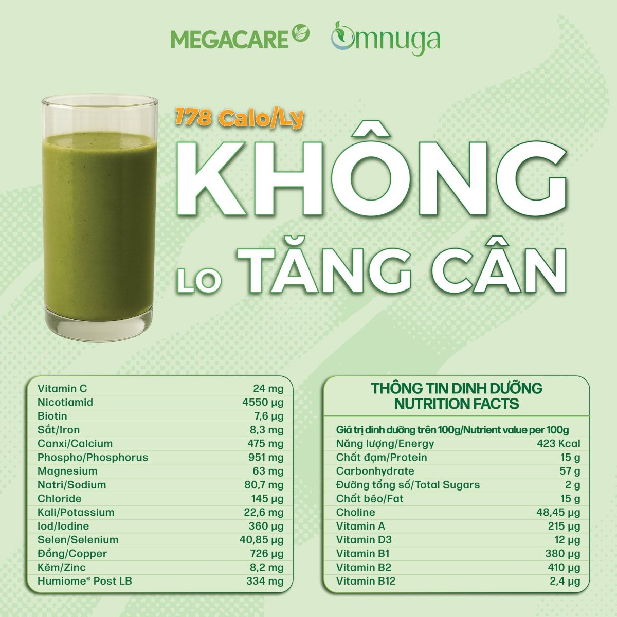 Bữa ăn dinh dưỡng Omnuga Meal